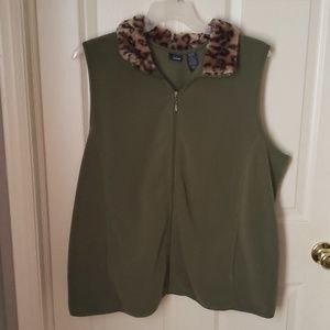 A fleece vest